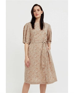 Хлопковое платье с поясом Finn flare