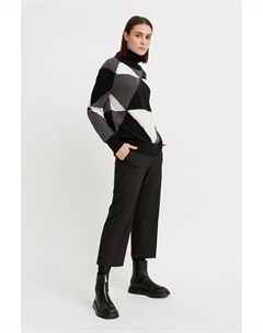 Трикотажный женский свитер прямого кроя с шерстью Finn flare