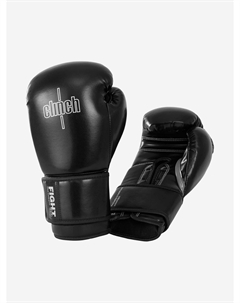 Перчатки боксерские Fight 3.0 черно-белые, Черный Clinch