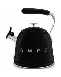 Чайник,WKF01BL стиль 50-х г.г., со свистком, 2.3 л, индикация уровня воды, цвет черный Smeg