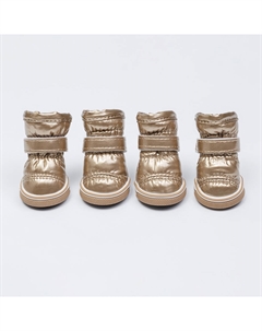 Ботинки-дутики для собак, XS, светло-золотые Petmax
