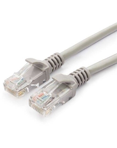 Патч-корд PREMIER UTP, кат.6, 2м, 4 пары, 24AWG, алюминий омедненный, многожильный, серый Premier