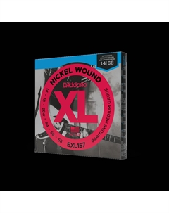 Струны для электрогитар D'Addario EXL157 Nickel Wound Baritone Medium Комплект струн для электрогитары баритон 14-68 D`addario