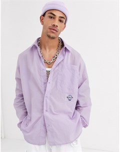 Фиолетовая рубашка с длинным рукавом Jaded london