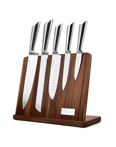 Набор ножей Tendency 6 предметов на подставке нерж.сталь Taller