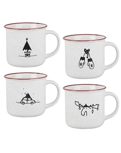 Набор кружек Cuatro 4шт 200мл фарфор Esprado