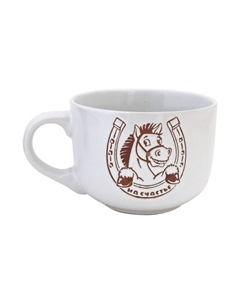 Чашка джамбо Подкова 500мл керамика белый Нет марки