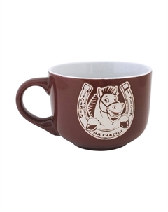 Чашка джамбо Подкова 500мл керамика коричневый Нет марки