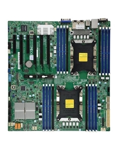Материнская плата X11DPi-NT, 2xSocket3647, iC622, 16xDDR4, 4PCI-Ex16, 2PCI-Ex8, 1xM.2-PCI-E, 14SATA3 RAID 0/1/5/10, 2x10GLAN, 4xUSB 2.0, 5xUSB 3.0, VGA, E-ATX, Bulk (MBD-X11DPI-NT-B) Supermicro