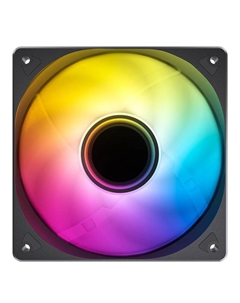 Реверсивный вентилятор Silent SL-120, 120 мм, 1500rpm, 32 дБ, 4-pin PWM, 1шт, черный, ARGB подсветка (SL-120BR) Jonsbo