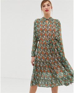 Платье миди со змеиным принтом Custommade Ellinor Custom made