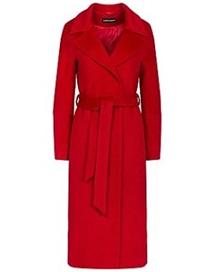 Красное полушерстяное пальто La reine blanche
