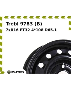 Колесный диск Trebl 9783 (B) 7xR16 ET32 4*108 D65.1