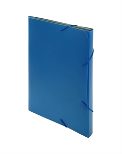 Папка на резинках A4 30 мм пластиковая до 300 листов синяя (толщина обложки 0.7 мм) Attache