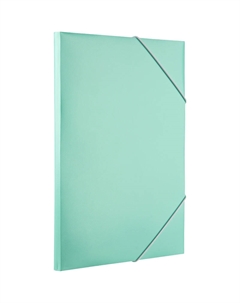 Папка на резинках Акварель А4 20 мм пластиковая до 150 листов бирюзовая (толщина обложки 0.35 мм) Attache