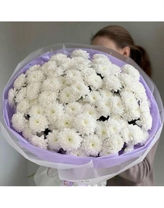 Большой букет с кустовыми хризантемами Flowertver