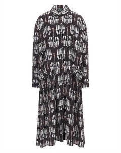 Шелковое платье Akhmadullina