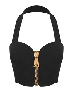 Шерстяной топ Balmain