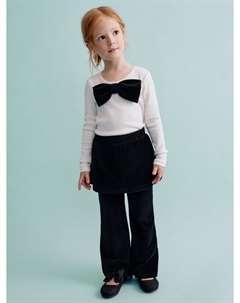 Вельветовые брюки с декоративной юбкой для девочек Sela