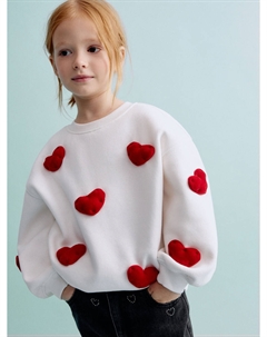 Свитшот с объемной аппликацией для девочек Sela