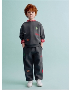 Брюки с вышивкой для мальчиков Sela