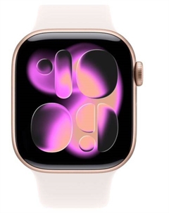 Часы Watch Series 11 GPS 42mm MEU04 Rose Gold Aluminium Light Blush Sport Band S/M Apple