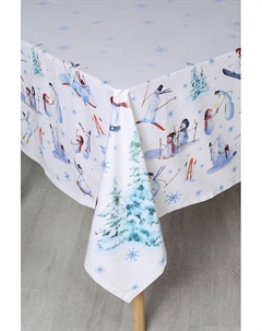 Скатерть хлопковая с пропиткой Зимние забавы 21maison