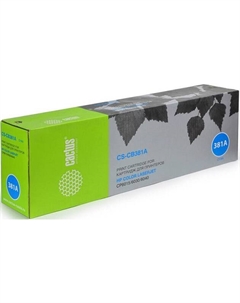 Картридж CS-CB381A для HP CLJ MFP CM6030/CM6040;CP6015, cyan, 21 000 стр Cactus