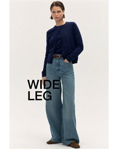 Джинсы широкие с высокой посадкой Befree