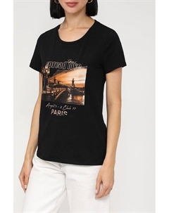 Хлопковая футболка с принтом More&more