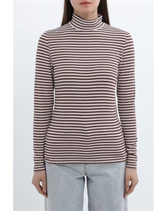 Водолазка с воротником стойкой в полоску Ovs