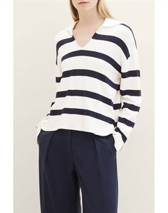 Поло с отложным воротником в полоску Tom tailor