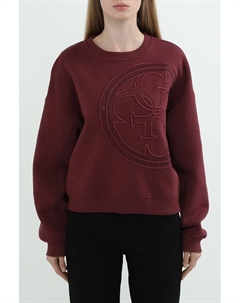 Свитшот хлопковый с логотипом Guess