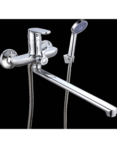 Смеситель с длинным изливом для ванны SL123 SL123-006E хром Рмс
