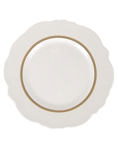 Тарелка NOUVELLE HOME White chic 20,7см десертная фарфор Нет марки