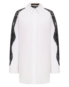 Хлопковая рубашка Хохлома х алена ахмадуллина