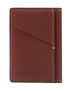 Кожаный футляр для кредитных карт Brunello cucinelli