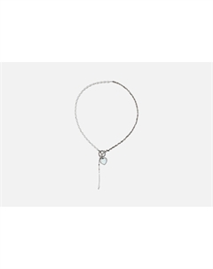 Колье-галстук С сердцем 1 шт 19.stone