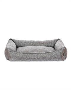Лежак Рогожка для кошек и собак крупных пород со съемным чехлом 100х80см, серый Rurri
