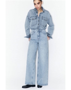 Джинсы wide leg широкие с высокой посадкой Befree