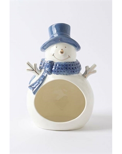 Конфетница фарфоровая декоративная Снеговик Anna lafarg