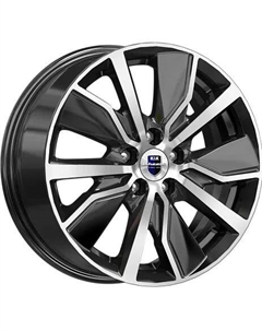 Диски R16 5x112 6,5J ET46 D57,1 Гамбит (КС961) алмаз чёрный K&k