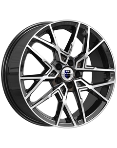 Диски R18 5x112 7J ET43 D57,1 Вудроф (КС1044) алмаз чёрный K&k