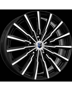 Диски R17 5x108 7J ET50 D63,35 Акцент КС562 алмаз черный K&k