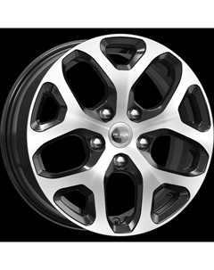 Диски R16 4x100 6,5J ET50 D60,1 КС869 (ZV 16_Vesta Cross) Алмаз чёрный K&k