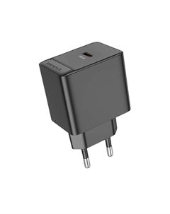 Сетевое зарядное устройство Borofone Erudite BAS13A 20 Вт, EU, USB type-C, Quick Charge, PD, черный (6941991104855)