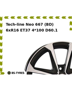 Колесный диск Tech Line Tech-line Neo 667 (BD) 6xR16 ET37 4*100 D60.1 Tech line