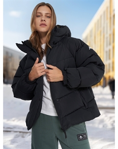 Пуховик женский, Черный Kappa
