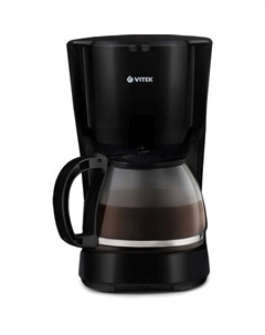 Кофеварка VT-1528-01, капельная, черный Vitek