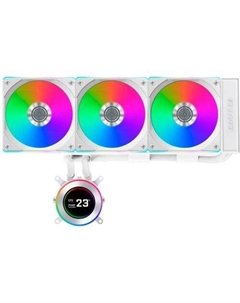 Система водяного охлаждения Lian Li HydroShift II LCD-C 360CL, LCD, 4-pin, ARGB, 120мм, белый, retail Lian li